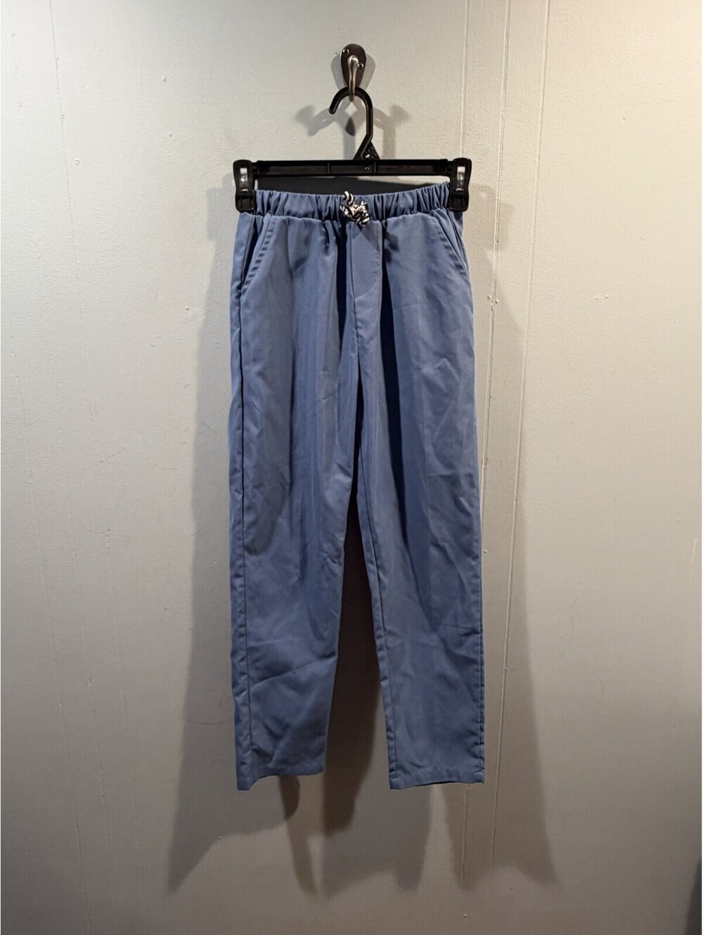 Boys SHEIN Casual Slim High Waist Straight Pant Size 10Y Dusty Blue